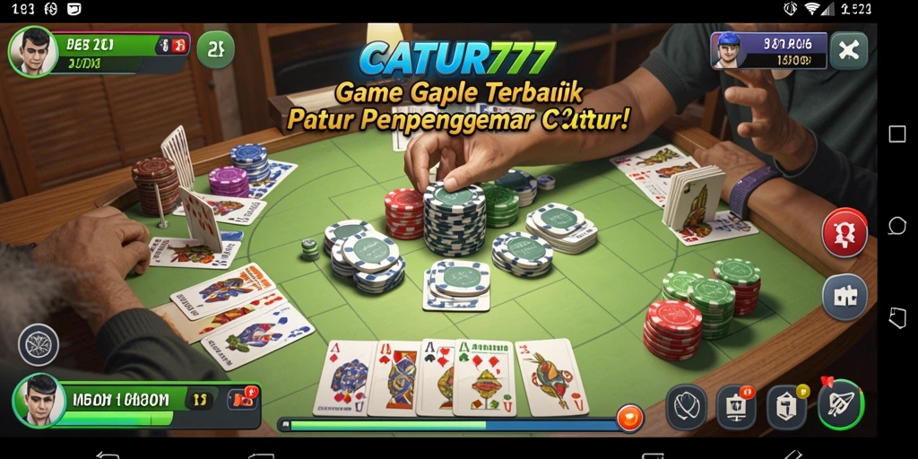 Tampilan gameplay Gaple yang seru dan interaktif.
