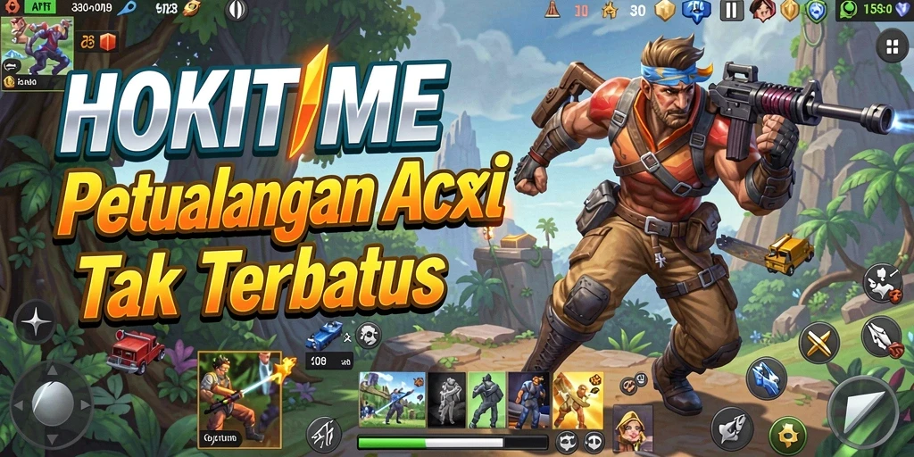 Gameplay seru dalam HOKITIME menampilkan aksi mendebarkan dan karakter yang dinamis.
