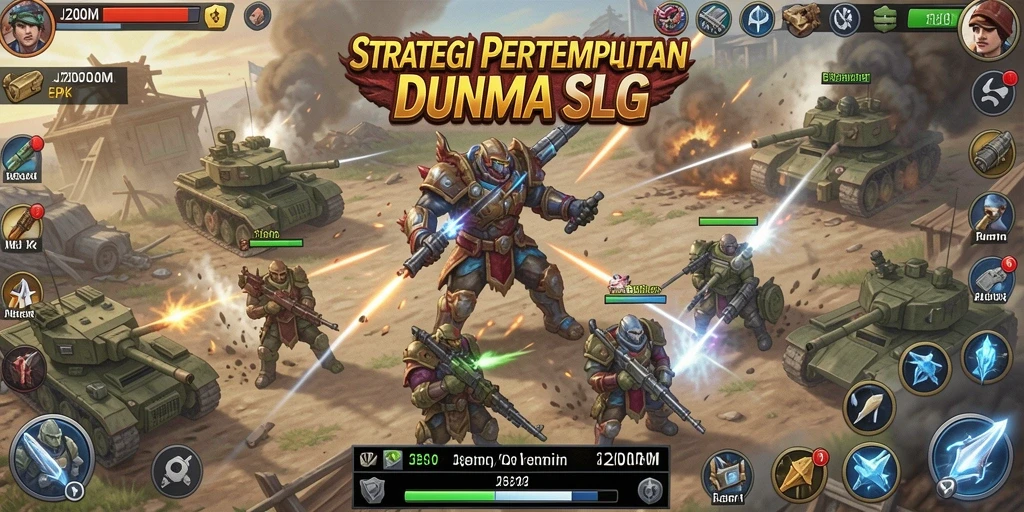 Tampilan seru gameplay strategi dalam J200M.