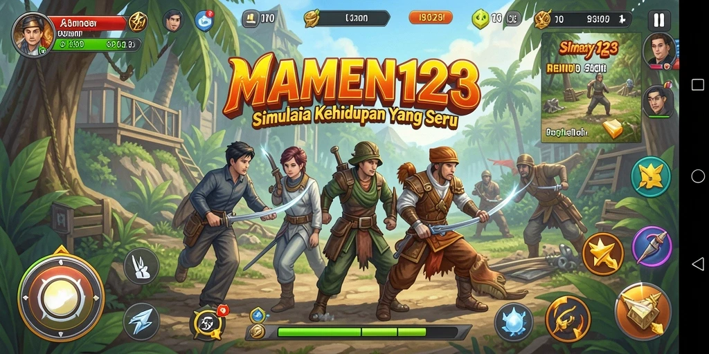 Tampilan screenshot MAMEN123 yang menunjukkan gameplay yang menarik.
