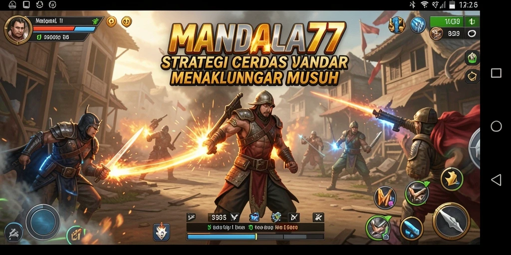 Tampilan gameplay MANDALA77 yang seru dan strategis.