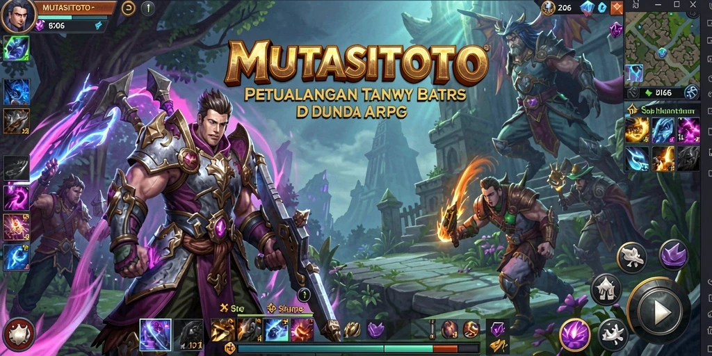 Tampilan gameplay seru dari MUTASITOTO dalam dunia ARPG.
