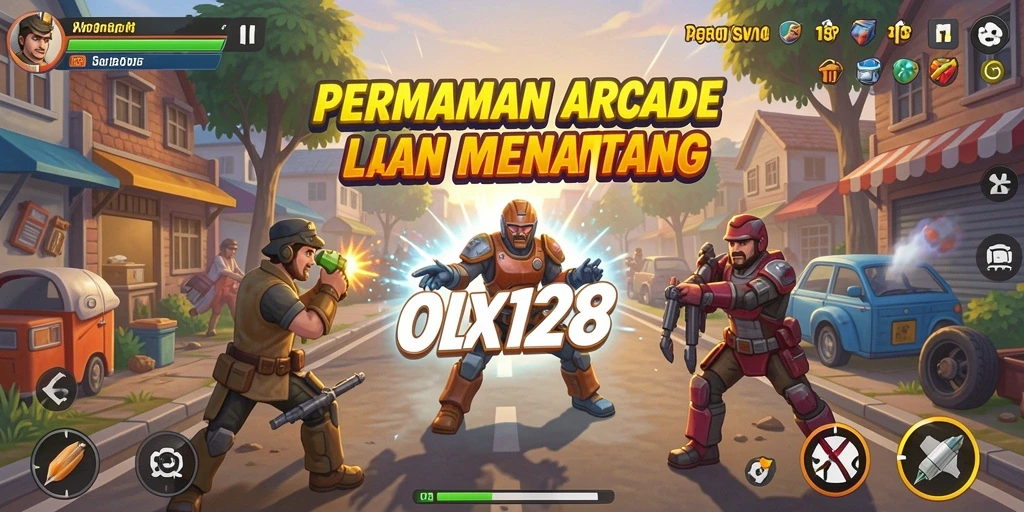 Screenshot gameplay OLX128 menampilkan aksi seru dari permainan Arcade.