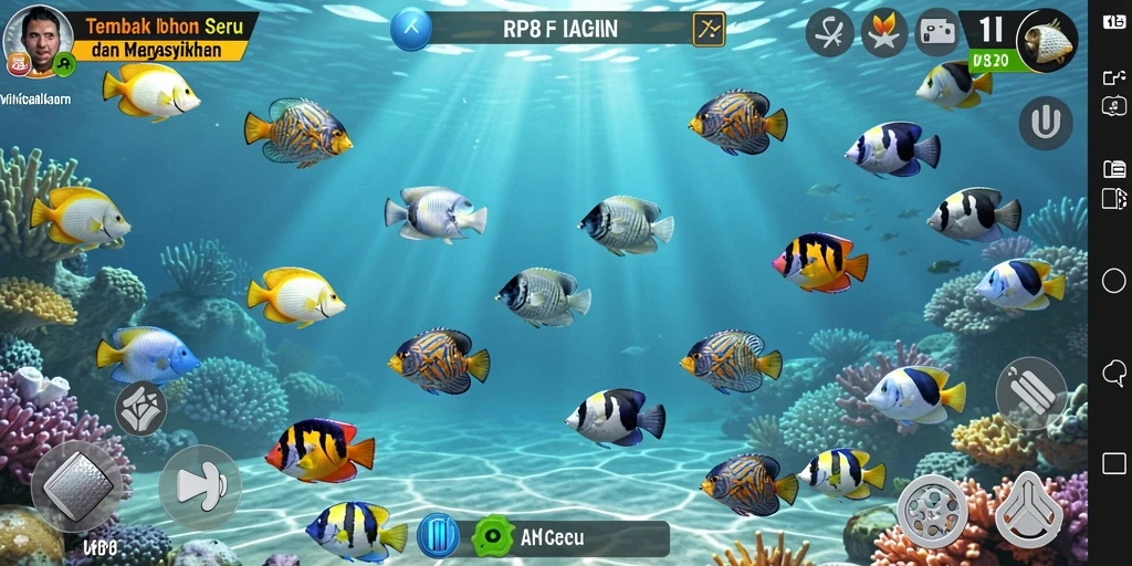 Gameplay menarik dari RP8 dalam dunia Tembak Ikan.