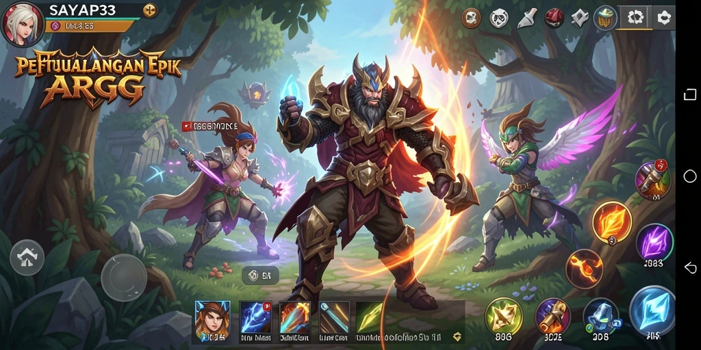 Tampilan menarik dari gameplay epik SAYAP33.