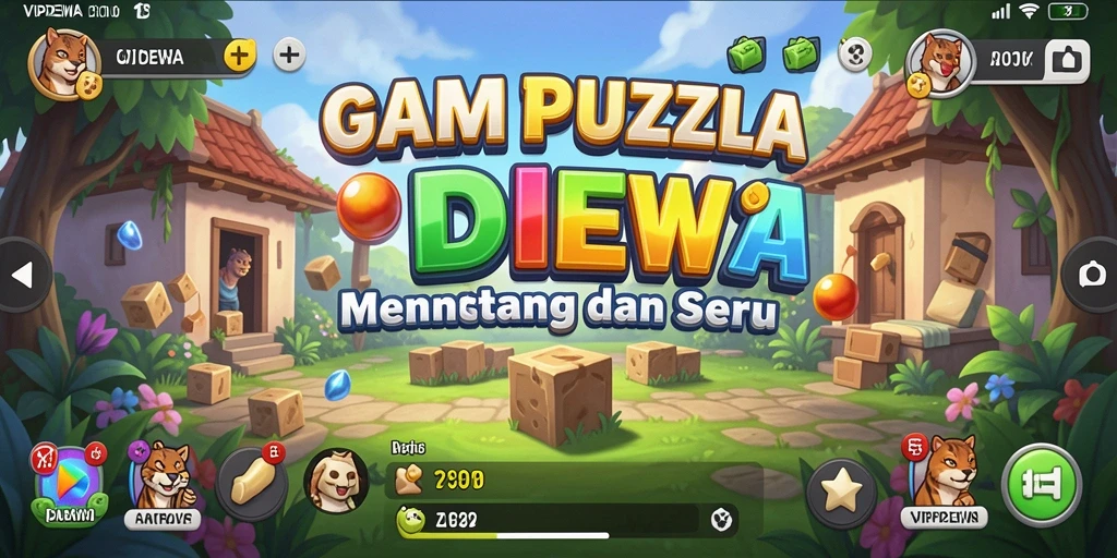 Tampilan gameplay menarik dari VIPDEWA dengan berbagai teka-teki.